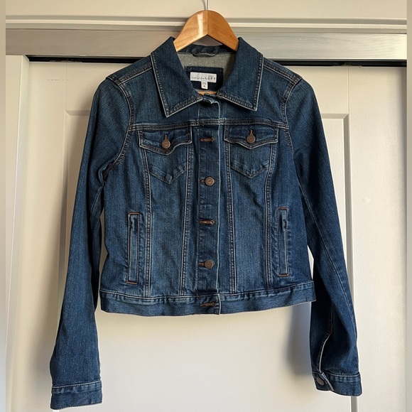 LOFT Jean Jacket Size Small - Picture 1 of 9